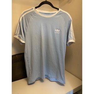 Adidas Men’s Light Blue Cotton T-Shirt